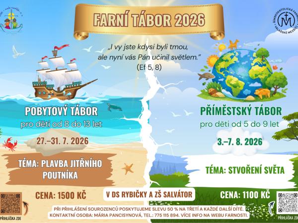 Farní tábor 2026 - Přihlašování spuštěno!
